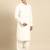 Off white fine cotton pathani with salwar