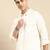 White cotton pathani with salwar