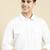 White fine cotton pathani with salwar