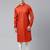 Rustic cotton pathani kurta pajama with patch pocket