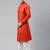 Rustic cotton pathani kurta pajama with patch pocket