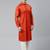 Rustic cotton pathani kurta pajama with patch pocket