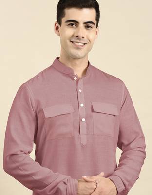 Pink pathani kurta pajama 1