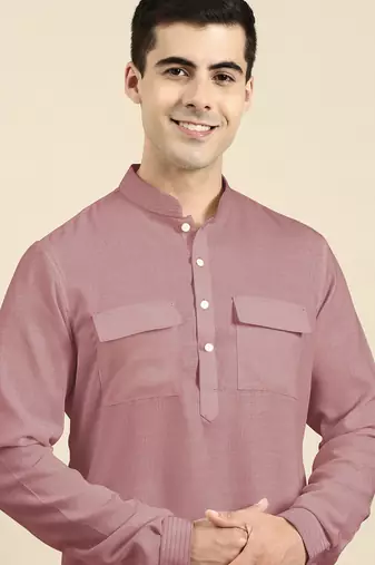 Pink pathani kurta pajama