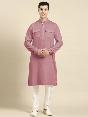 Pink pathani kurta pajama 2