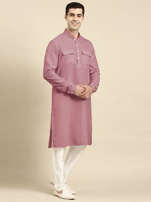 Pink pathani kurta pajama 5