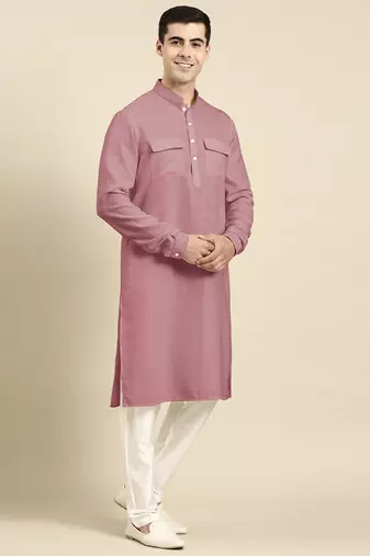 Pink pathani kurta pajama