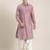 Rose pink cotton pathani with salwar