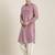 Rose pink cotton pathani with salwar