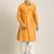 Mustard cotton pathani with salwar