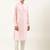 Grey pure cotton pathani kurta pajama with patch pocket
