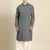 Grey fine cotton pathani with salwar