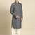 Grey fine cotton pathani with salwar
