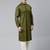 Green cotton pathani kurta pajama with patch pocket
