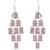 Glittering and Dazzling Pink Colour Ear Hangings