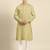 Greenish beige pathani kurta pajama