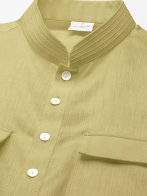 Greenish beige pathani kurta pajama 3
