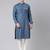 Denim blue pathani kurta pajama