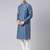 Denim blue pathani kurta pajama