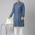 Denim blue pathani kurta pajama