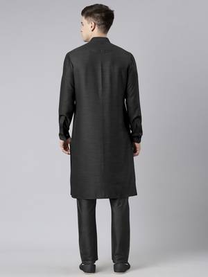 Black pathani kurta pajama 2