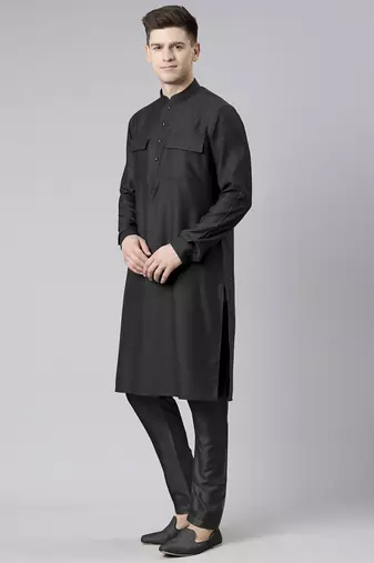 Black pathani kurta pajama