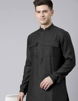 Black pathani kurta pajama 5
