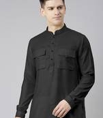 Black pathani kurta pajama