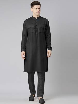 Black pathani kurta pajama 2