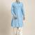Light blue cotton pathani with salwar