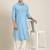 Light blue cotton pathani with salwar