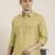 Greenish beige cotton pathani with salwar
