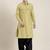 Greenish beige cotton pathani with salwar