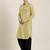 Greenish beige cotton pathani with salwar