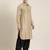Beige cotton pathani with salwar