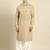 Beige fine cotton pathani with salwar