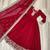 Maroon faux georgette with embroidery zari sequins with heavy dupatta
