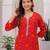 Women's Rayon Bandhej Bandhani Jaipuri Printed Ethnic A-Line Kurti | Jaipuri Bandhej Printed A-Line Kurti For Womens