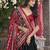 black tussar Silk Lehenga Choli with Patola Print & Foil Shine