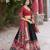 black tussar Silk Lehenga Choli with Patola Print & Foil Shine