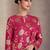 Pink sequence embroidery silk sharara suit with dupatta