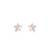 White cubic zirconia pendant set with star design