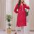 Women's Rayon Bandhej Bandhani Jaipuri Printed Ethnic A Line Kurti | Jaipuri Bandhej Printed A Line Kurti For Womens