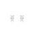 White cubic zirconia pendant set with constellation design