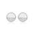 White cubic zirconia pendant set with circle design