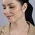 White cubic zirconia pendant set with circle design
