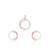 Rose gold cubic zirconia pendant set with dual-tone design