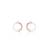 Rose gold cubic zirconia pendant set with dual-tone design