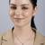 Rose gold cubic zirconia pendant set with dual-tone design