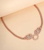 Rope texture silver statement necklace with artisanal knots and anti-tarnish finish